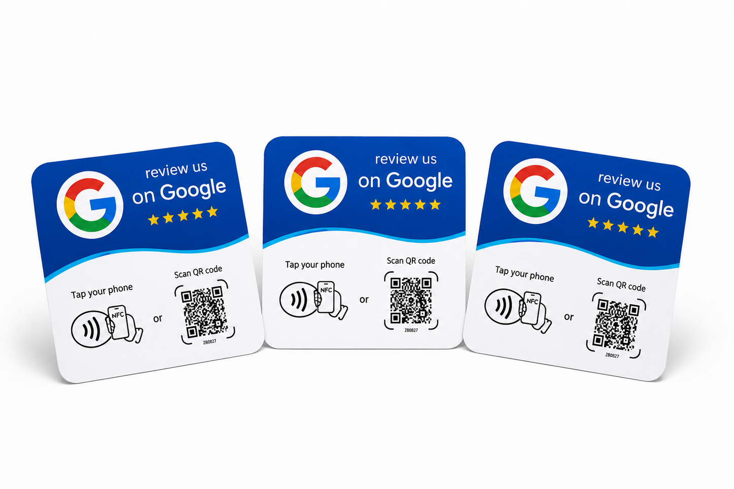 3 NFC Google Review Card – Tap & Scan